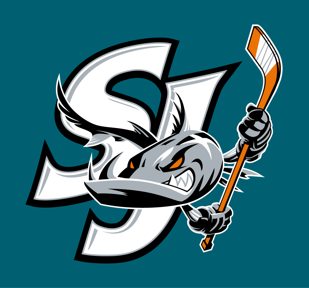 San Jose Barracuda 2015 16-2017 18 Alternate Logo 2 vinyl decal